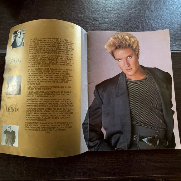 DURAN DURAN WORLD TOUR
1987 JAPAN PROGRAM BOOK
STRANGE BEHAVIOR - Picture 10 of 11